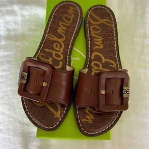 Sam Edelman Bourbon leather Granada Sandal in Size 6. Like New. Worn twice